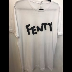 White Fenty Beauty T-shirt.